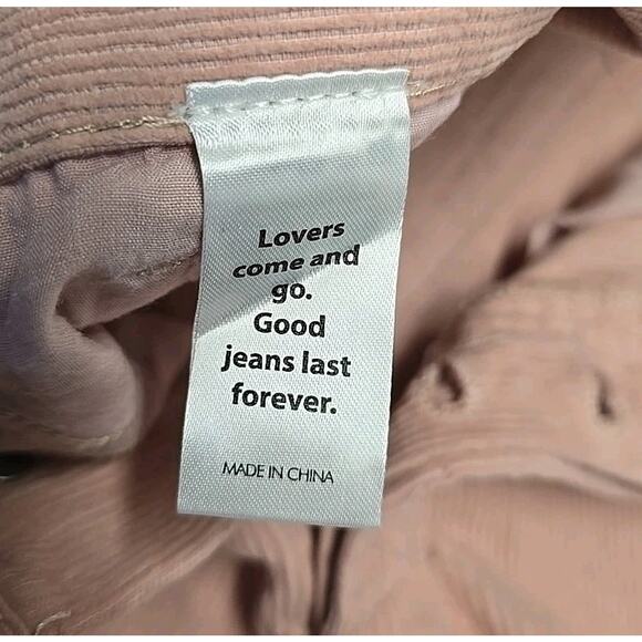 NWT Pacsun Womens Wide Leg High Waist Corduroy Pants Sz 26 Lennox Sand Pink - Picture 12 of 14